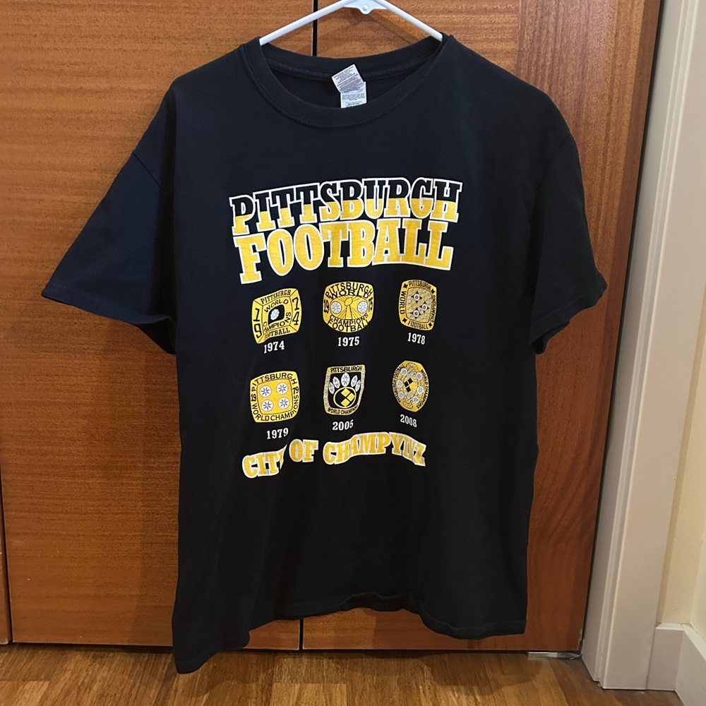 Pittsburgh Steelers Football Black T-Shirt